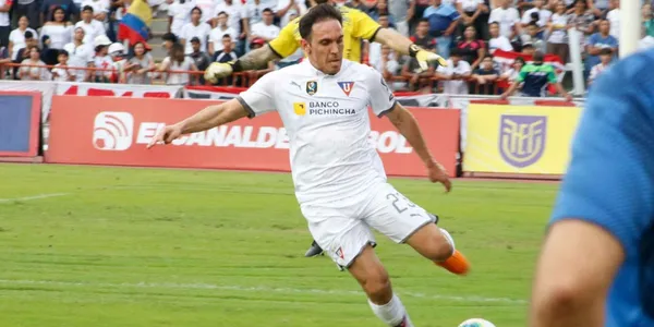 Zunino es de los puntos más bajos en Liga de Quito y por ello será complicado que pelee el puesto de titular