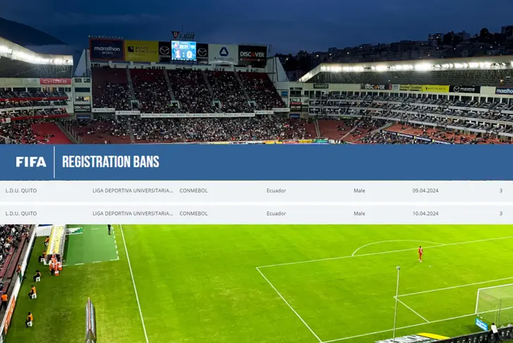 Sanciones de la FIFA para Liga de Quito