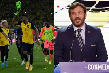 Alejandro Domínguez, presidente de Conmebol, habló sobre la Selección Ecuatoriana y les hizo un pedido de cara a lo que será el Mundial de Qatar