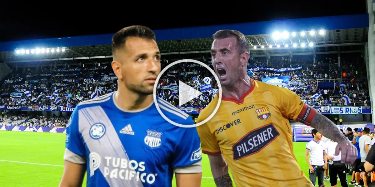 (VIDEO) Se calentó el Clásico, la razón de los empujones y reclamos en el Emelec vs Barcelona SC 