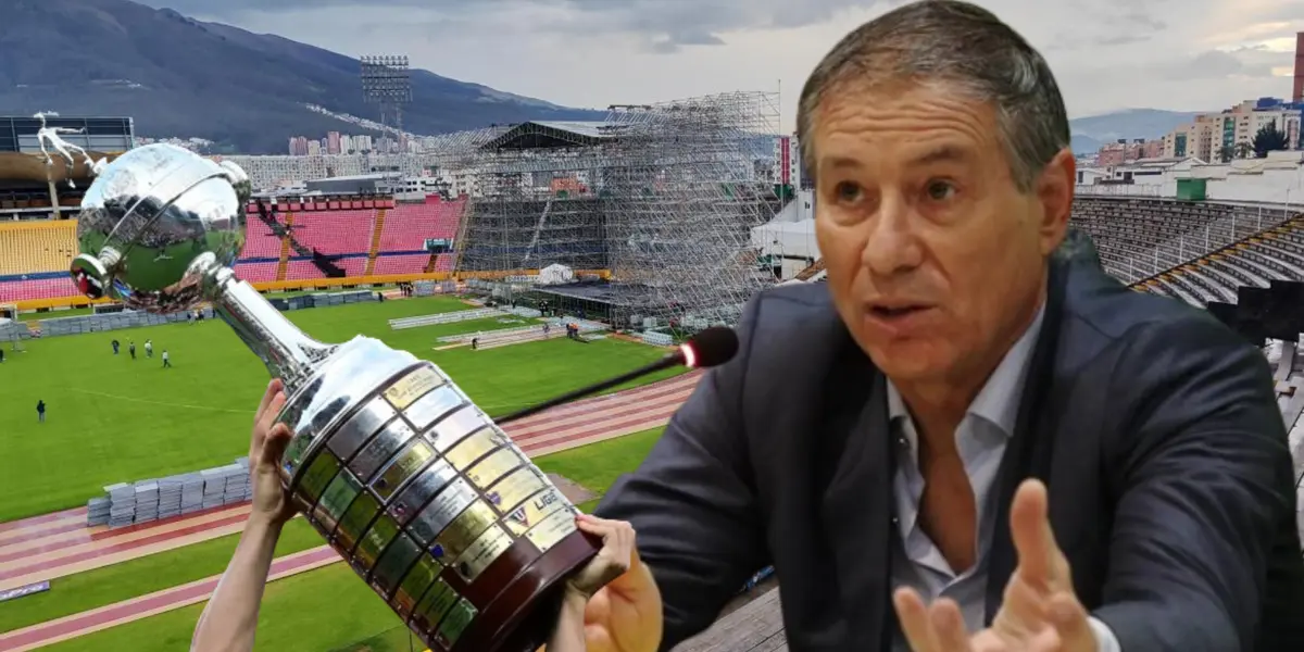 Ariel Holan y la Copa Libertadores en el Estadio Olímpico Atahualpa (Foto tomada de: Extra/Barcelona SC/Primicias)