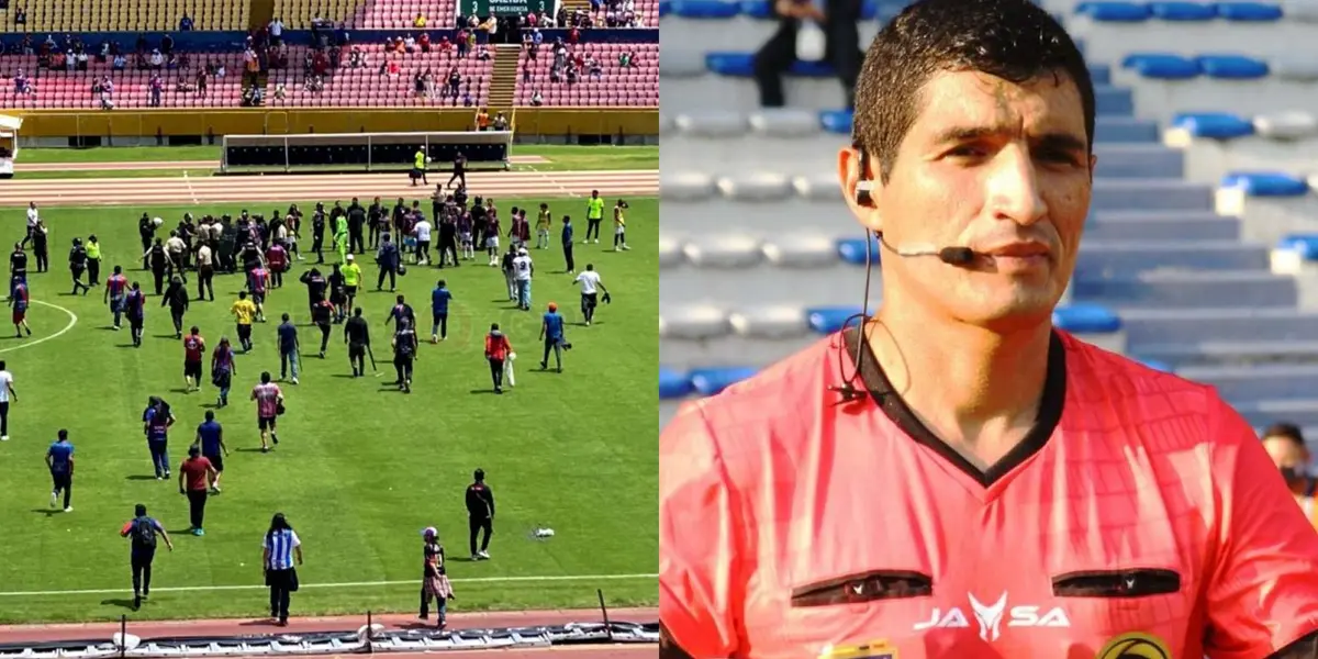 Comisión disciplinaria de AFNA sesiona para dictaminar el castigo para Deportivo Quito, tras las agresiones que hinchas dieron a referís en el Olímpico Atahualpa