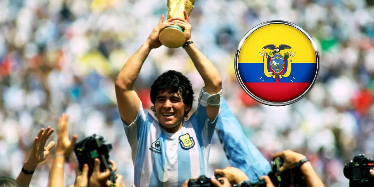 Diego Maradona tenía un afecto especial con el futbolista ecuatoriano