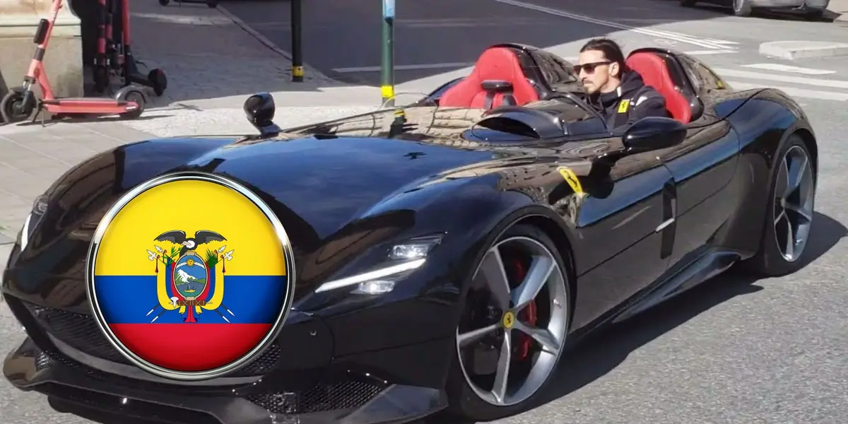 El ecuatoriano maneja el mismo auto que Zlatan en las calles de Los Ángeles