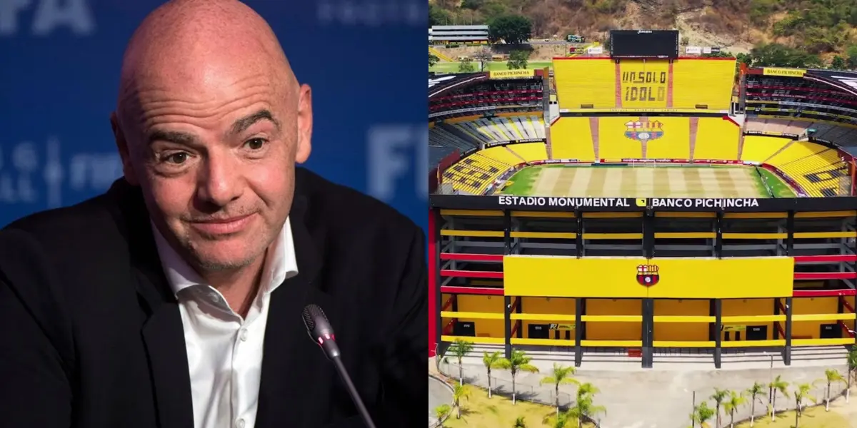 El estadio de Barcelona SC será sede de la final de la Copa Libertadores y le invitaron a Gianni Infantino para que lo vea. Esta fue su respuesta 