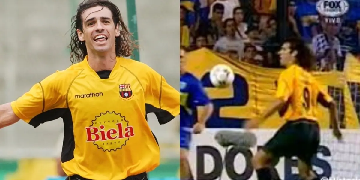 El ex jugador de Barcelona, Emelec y Liga de Quito habló sobre su famoso gol de 5 cascaritas a Boca Juniors