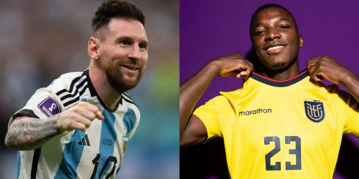 El jugador demostró su afecto por Moisés Caicedo, y Messi lo aplaudió