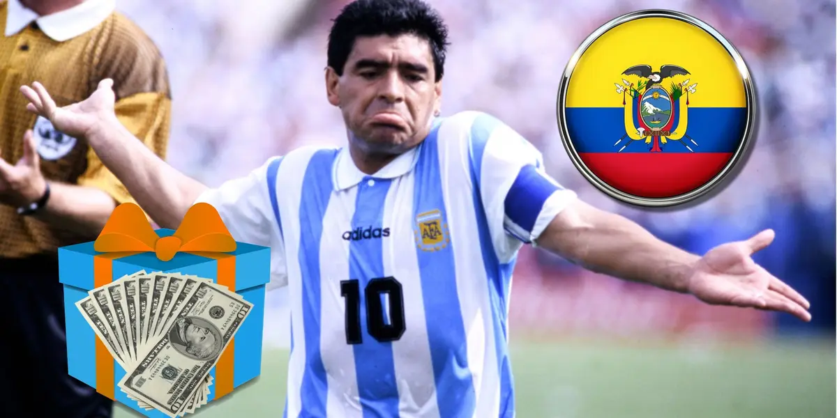 El jugador ecuatoriano se ganó el aprecio de Diego Armando Maradona, y hasta le regaló un lujoso reloj, pero hoy va a Segunda