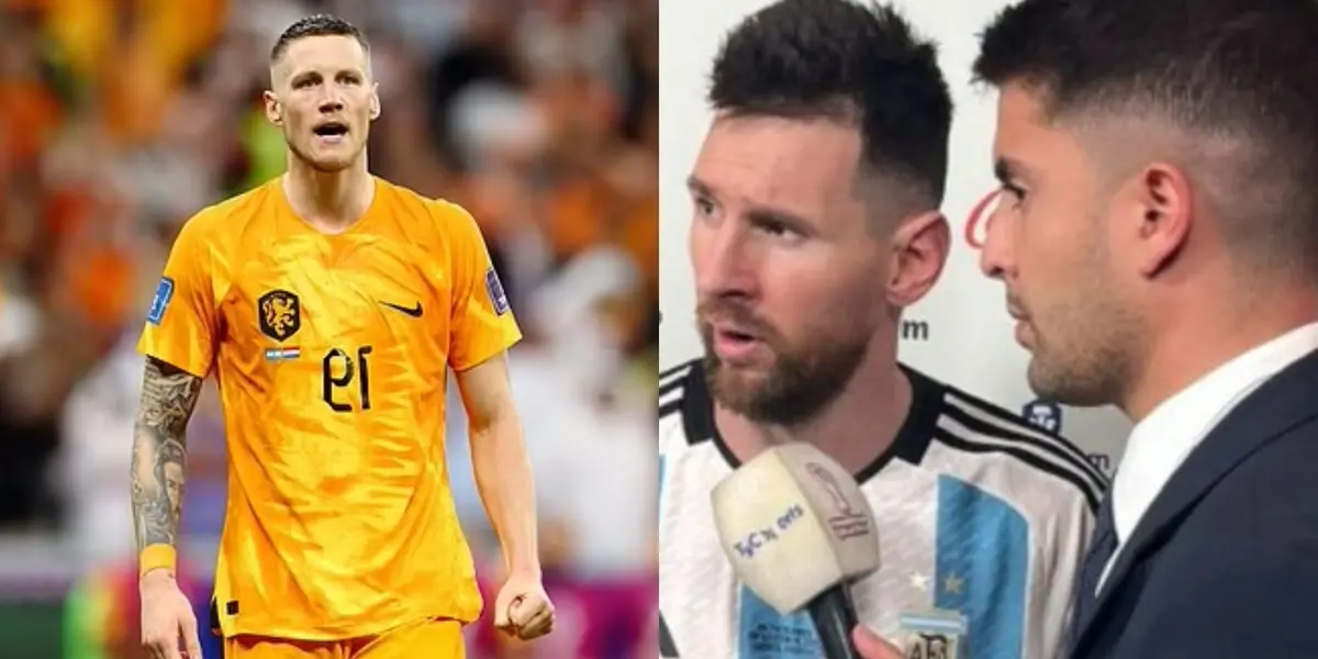 El jugador de Países Bajos habló luego del partido y el polémico video de Messi
