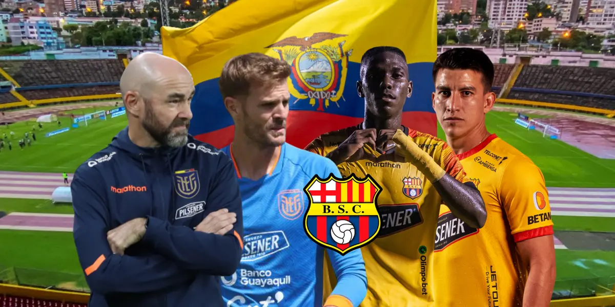 Junto a Burrai, los 7 jugadores de Barcelona SC que habría llamado Félix Sánchez a La Tri