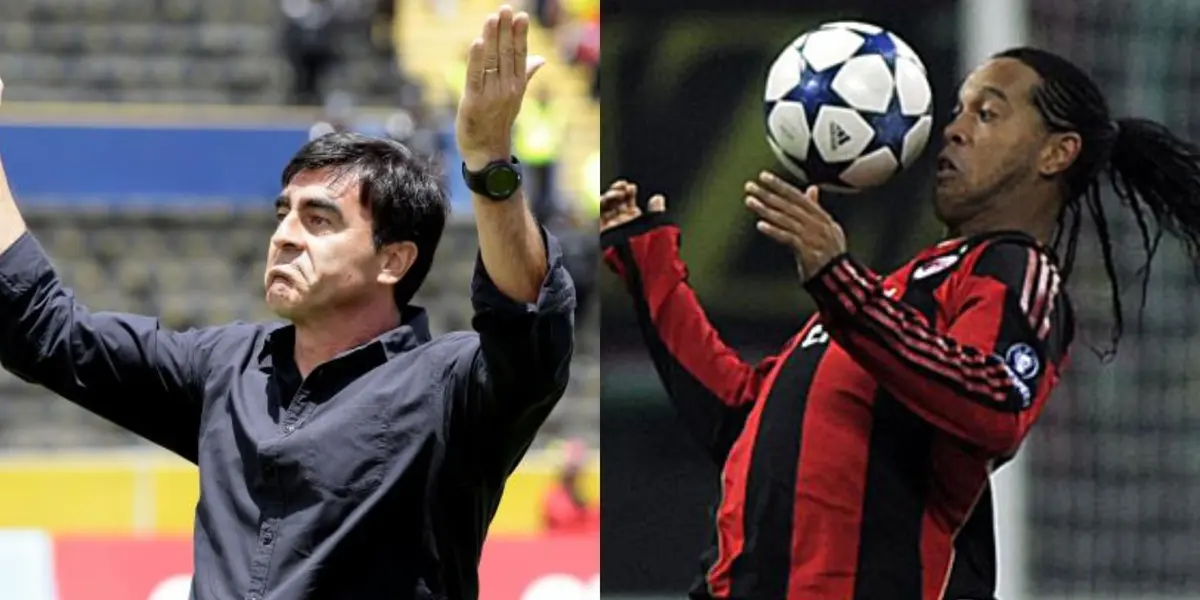 Gustavo Quinteros, que fue entrenador de Emelec y la Selección Ecuatoriana, mostró el talento que tiene con el balón