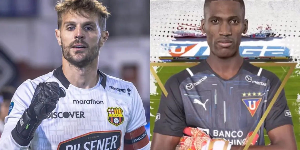Javier Burrai vale más que Alexander Domínguez en el fútbol ecuatoriano, ambos defienden a instituciones grandes como Barcelona SC y Liga de Quitop