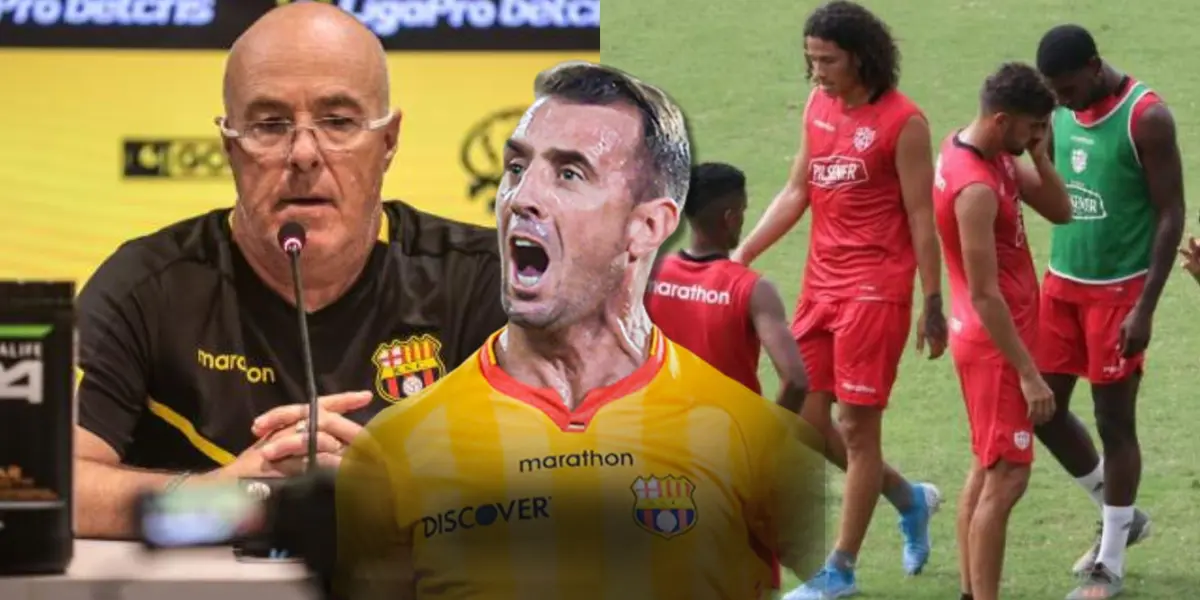 Jorge Célico disipó la polémica con Damián Díaz que dicen maneja el camerino, sin embargo otro jugador fue dolor de cabeza para el DT de Barcelona SC