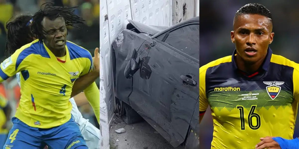 Juan Carlos Paredes chocó su carro de lujo, el mismo que tenía Antonio Valencia en el Manchester United