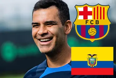 Juega en el FCB, lo aconsejó Rafa Márquez, pero en Ecuador no lo regresan a ver