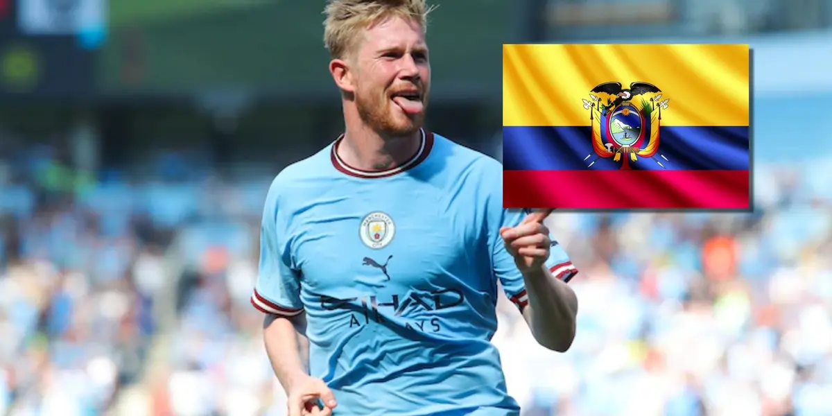 Kevin de Bruyne es una de las grandes estrellas mundiales que tiene el mundo del fútbol y conoce a este ecuatoriano