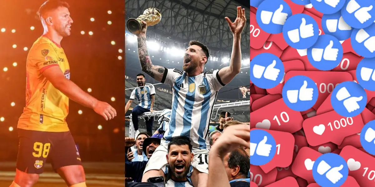 La foto de Sergio Agüero tuvo muchas reacciones pero mira si superó o no a la que tiene con Lionel Messi en versión campeón del mundo
