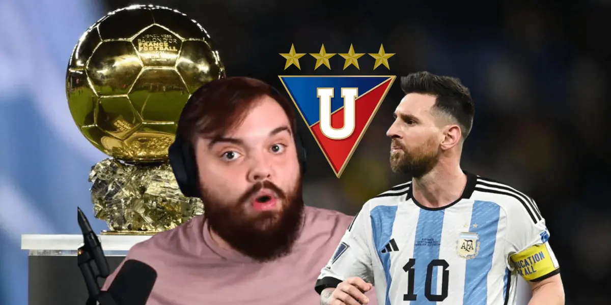 La reacción de Messi con Ibai tras ganar el Balón de Oro