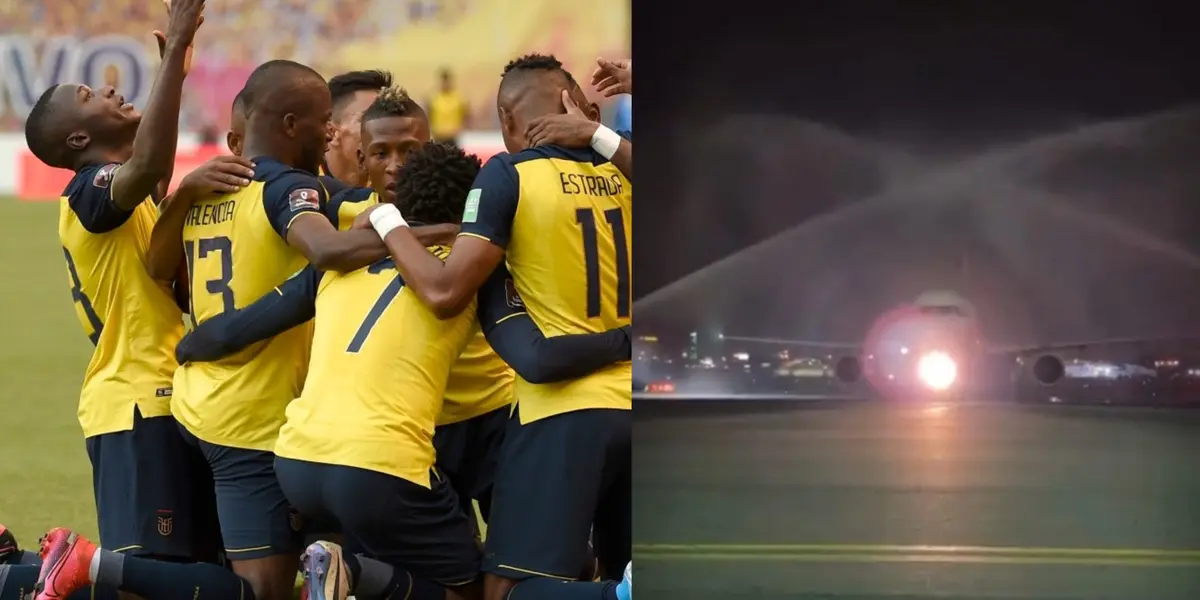 La selección ecuatoriana llegó a Ecuador y fueron recibidos como campeones