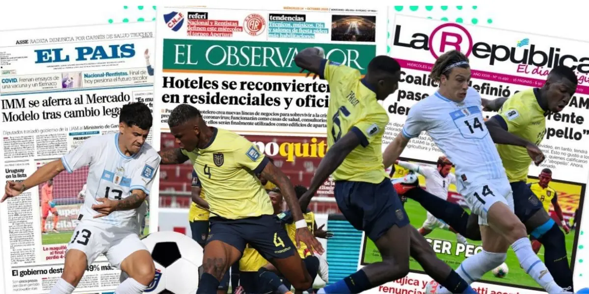 Las reacciones de los medios charrúas tras haber perdido por 2-1 en Quito
