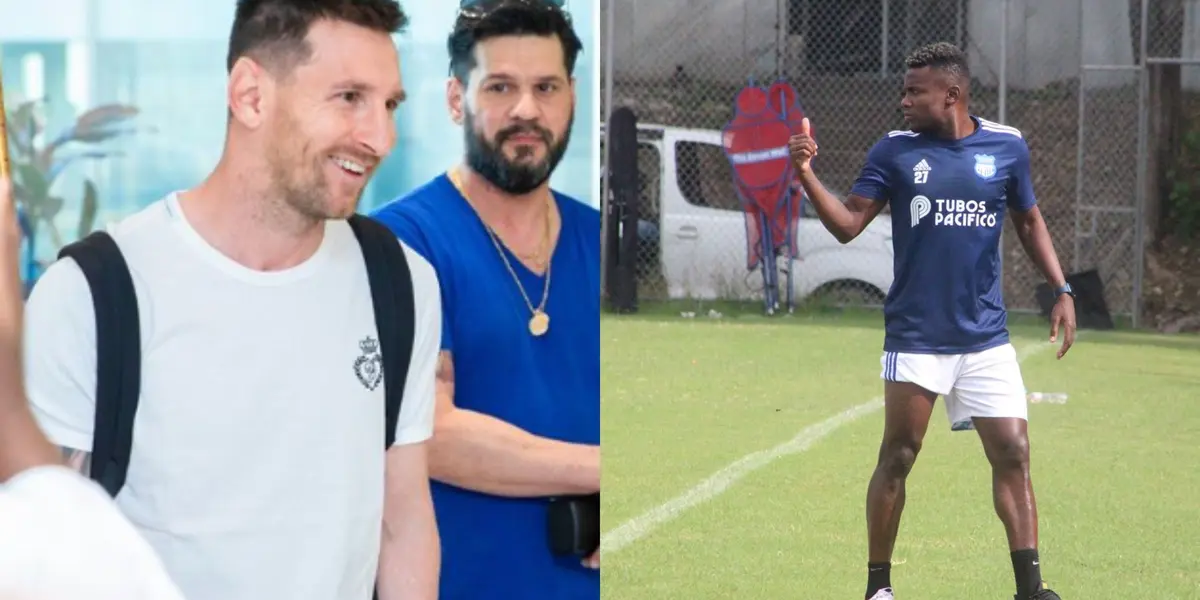 Marcos Caicedo está atravesando una situación similar a Lionel Messi