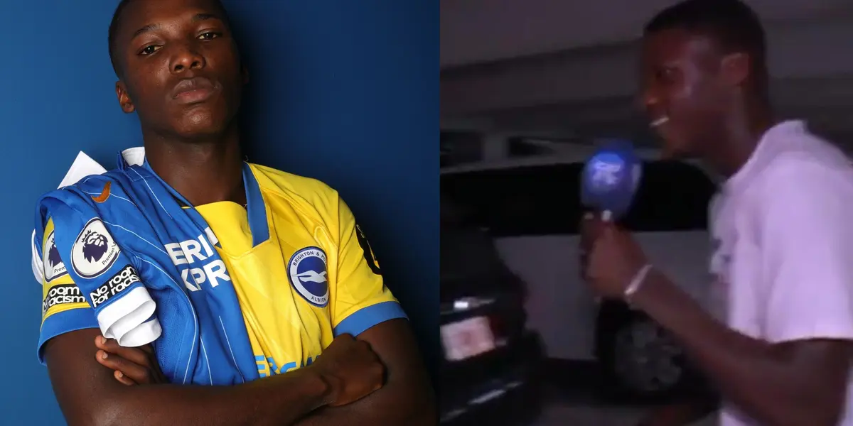 Moisés Caicedo entrevisto a Jackson Porozo y quedó registrado en video