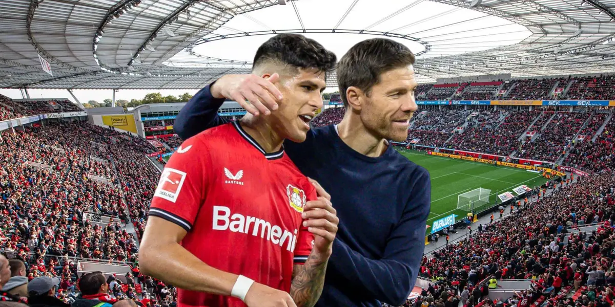 Piero Hincapié y Xabi Alonso contentos por la victoria del Bayer Leverkusen