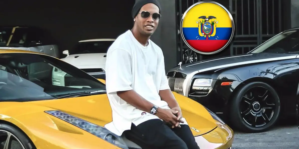 Ronaldinho no escatimó en gasto en sus carros y hay un jugador ecuatoriano que desembolsó 450 mil dólares y tiene el mismo que el astro brasileño