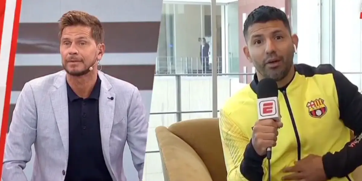 Sergio Agüero bromeó con el periodista de ESPN en plena entrevista en vivo