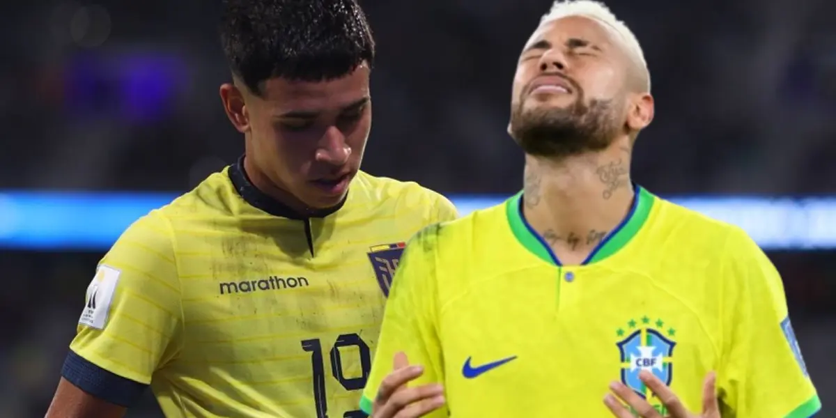 Tal y como pasó con Kendry Páez, lo mismo le tocó a Neymar. 