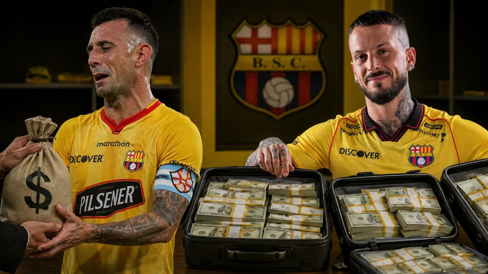 Damián Díaz y Benedetto con Barcelona SC