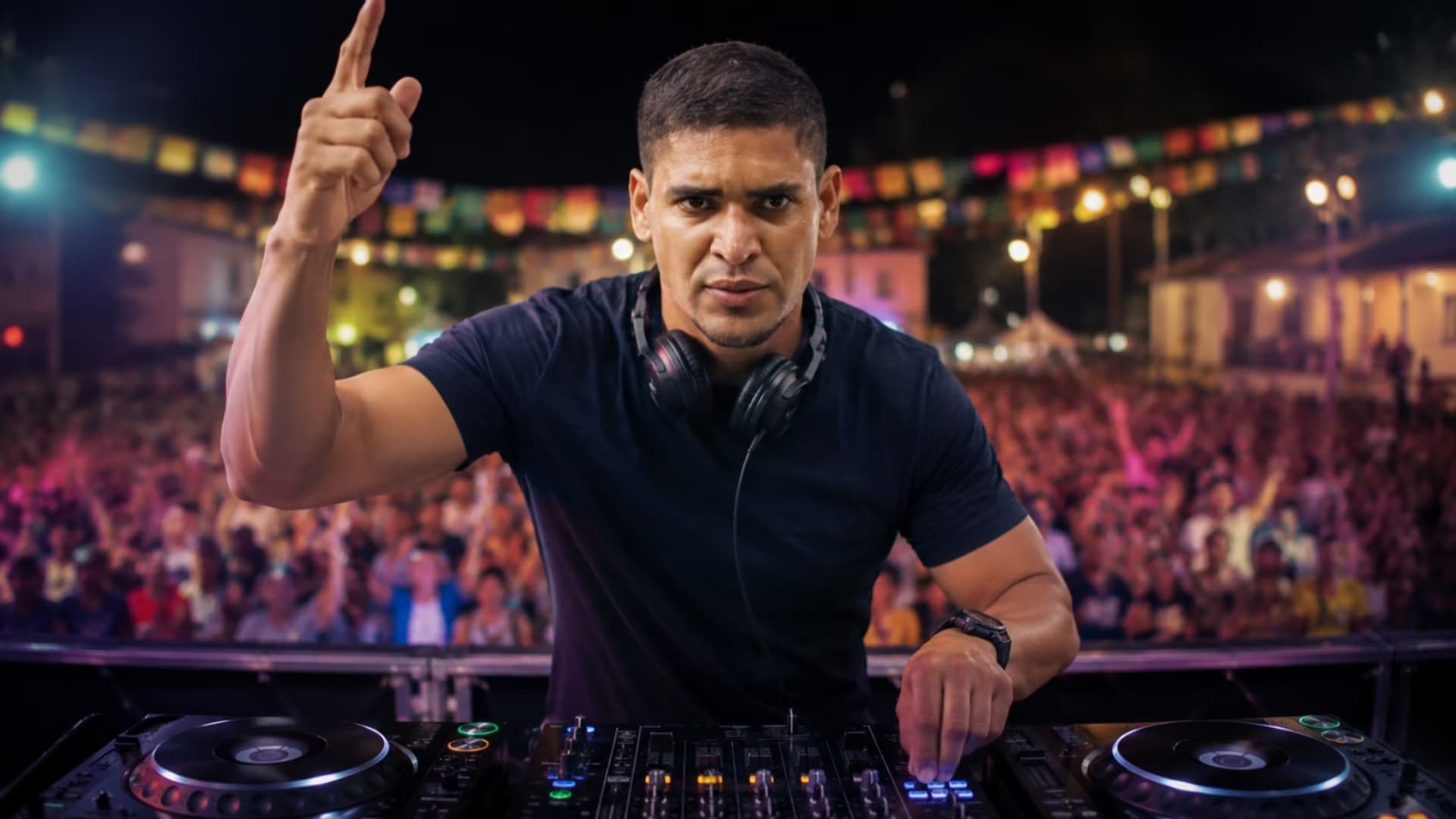 Renán Calle siendo DJ
