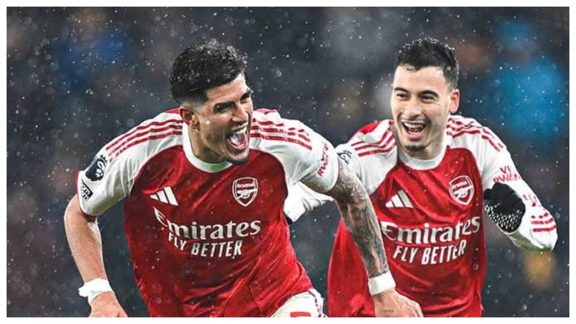 Hincapié y Matinelli con el Arsenal