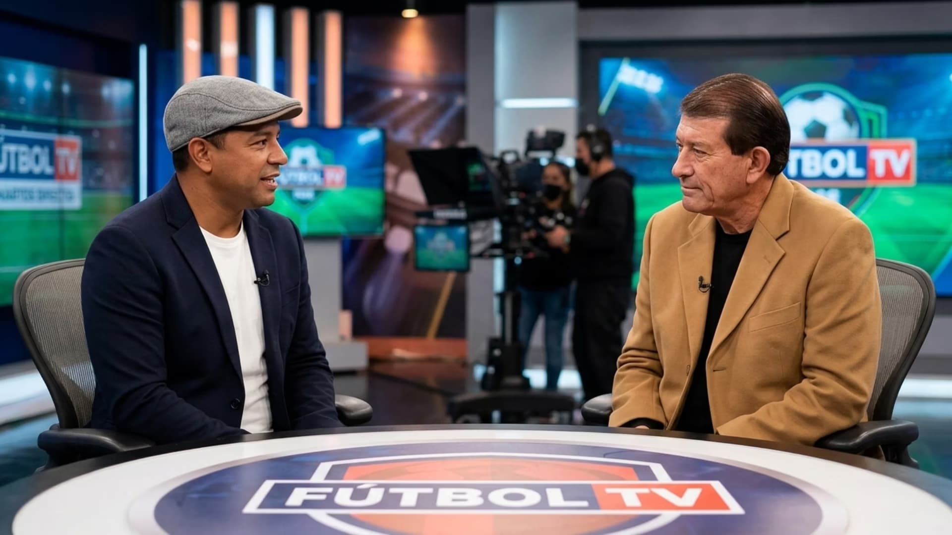 Franklin Salas y Carlos Sevilla en la Tv