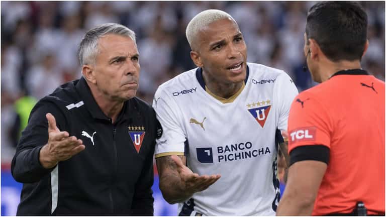 La imagen del VAR que genera dudas sobre un gol validado en el LDU vs. Macará
