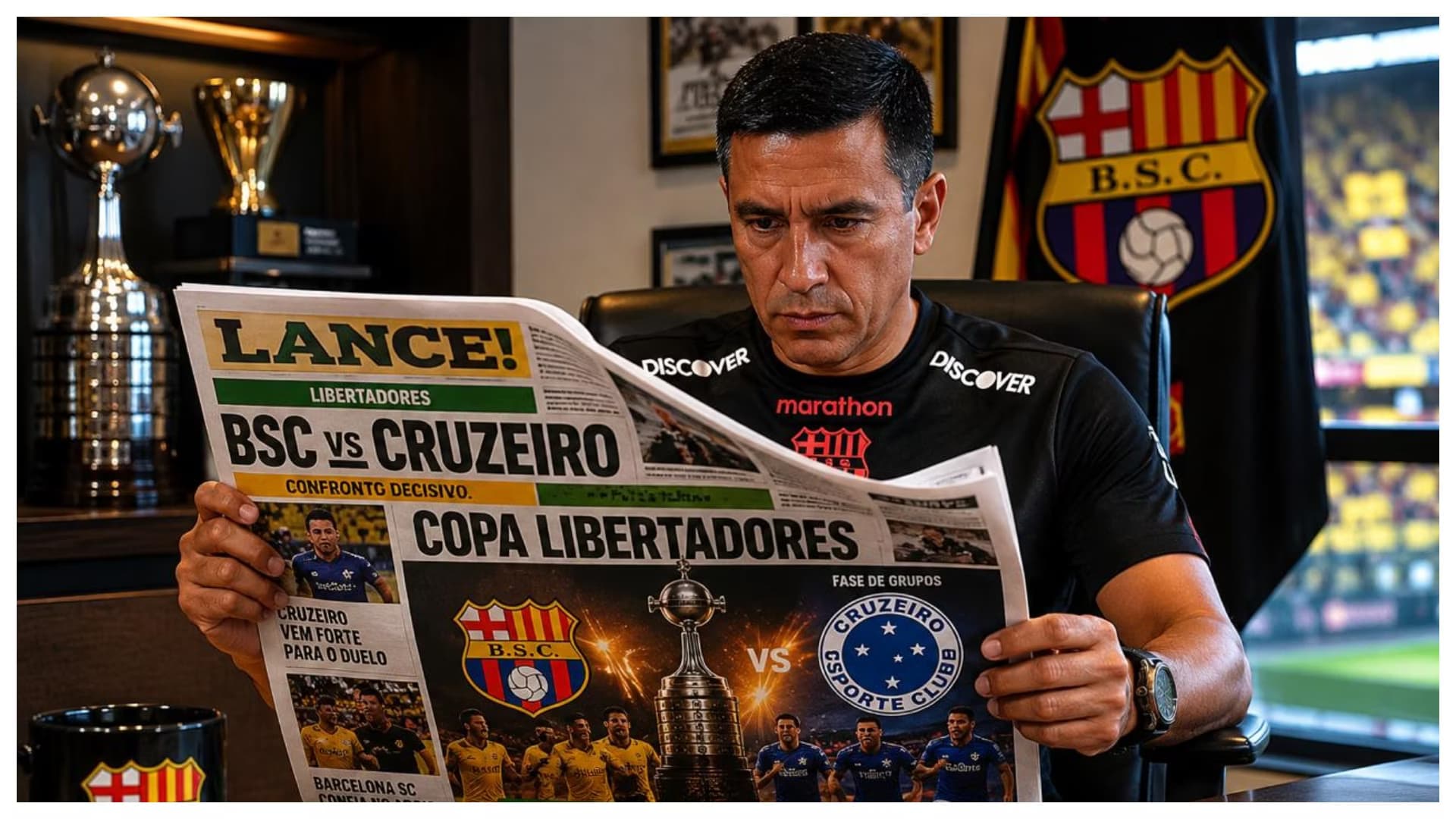 Farías leyendo la prensa brasileña