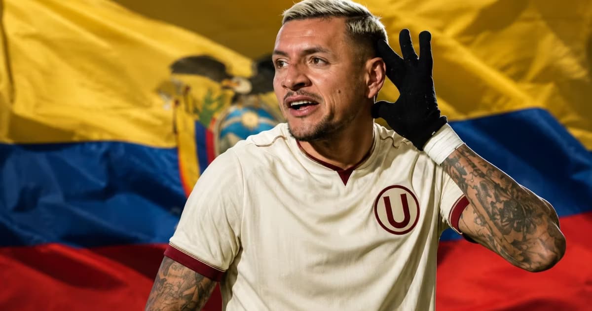 Carlos Garcés con la camiseta de Universitario