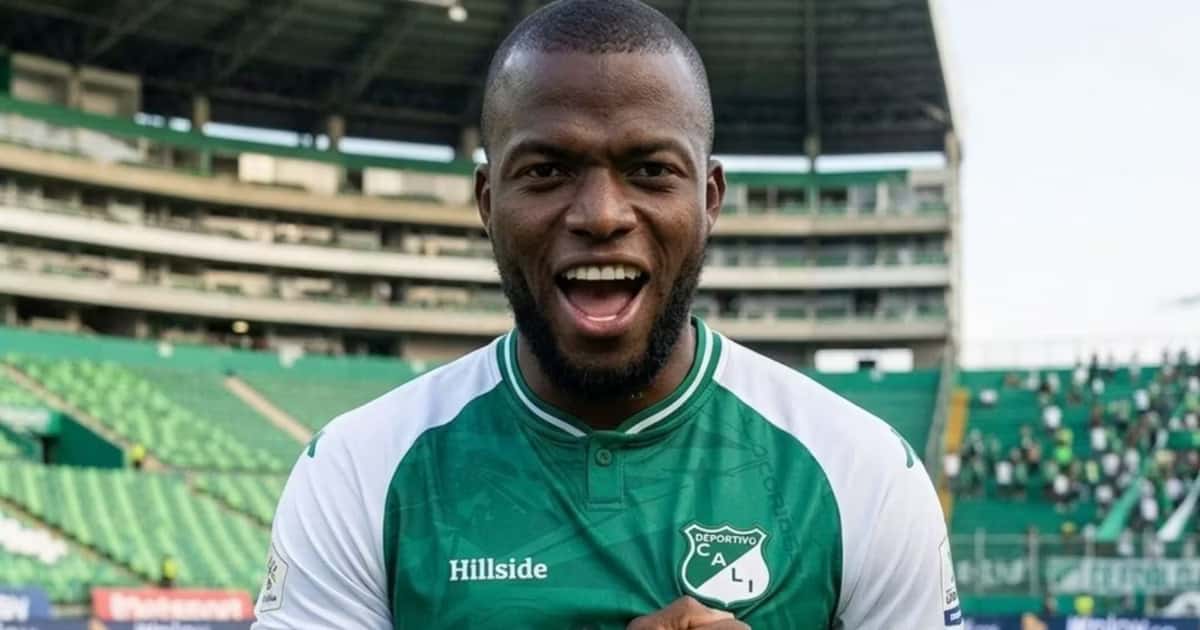 Enner Valencia vistiendo la camiseta de Deportivo Cali