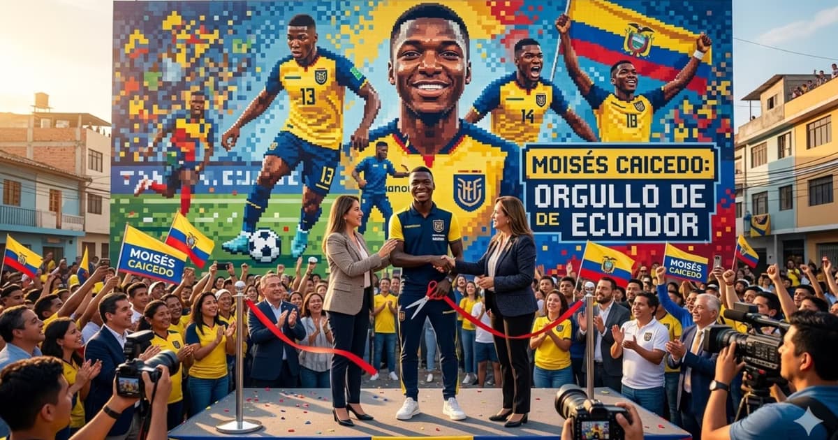 El mural de Moisés Caicedo