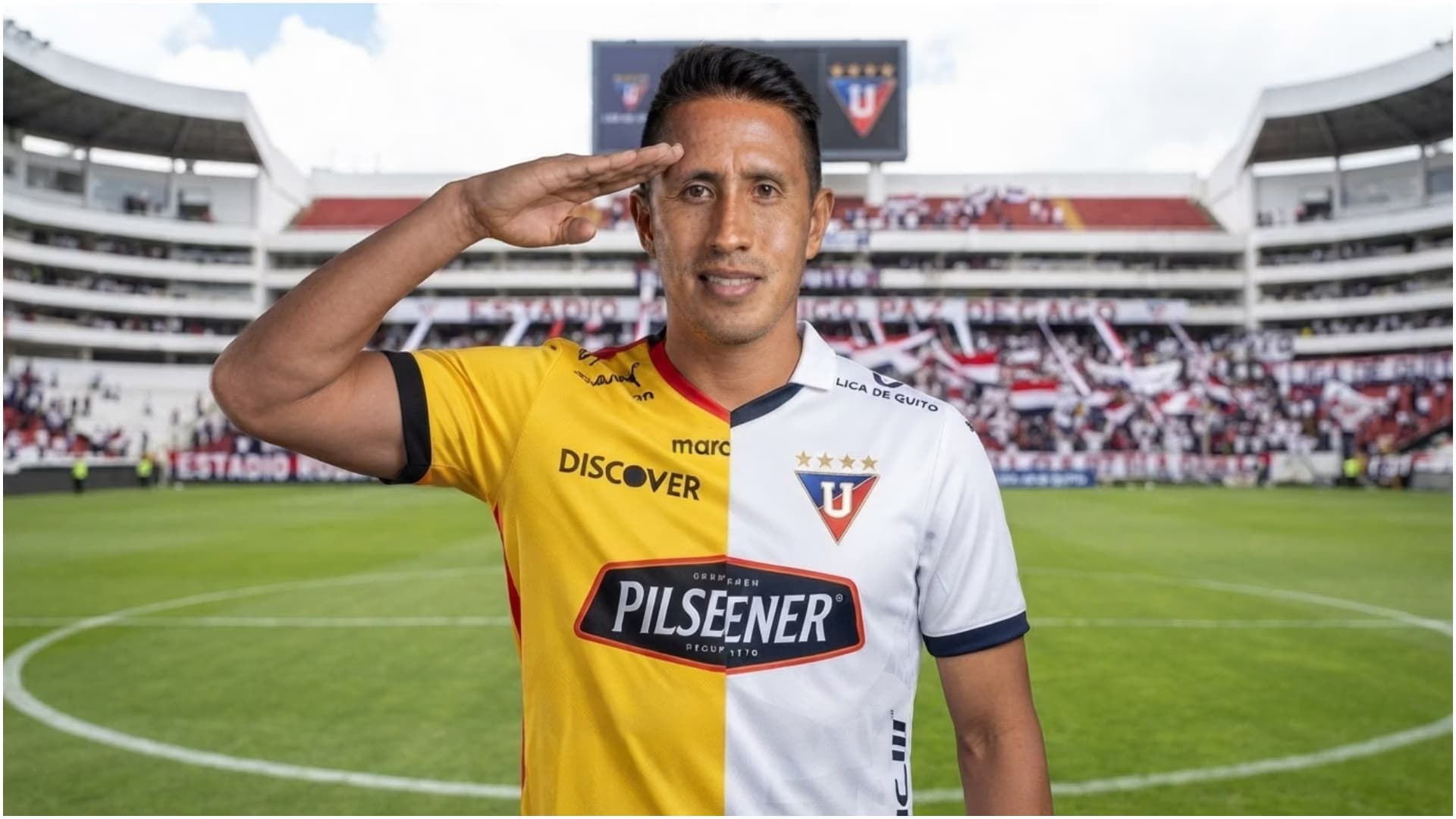 Franklin Guerra con la camiseta de LDU y BSC
