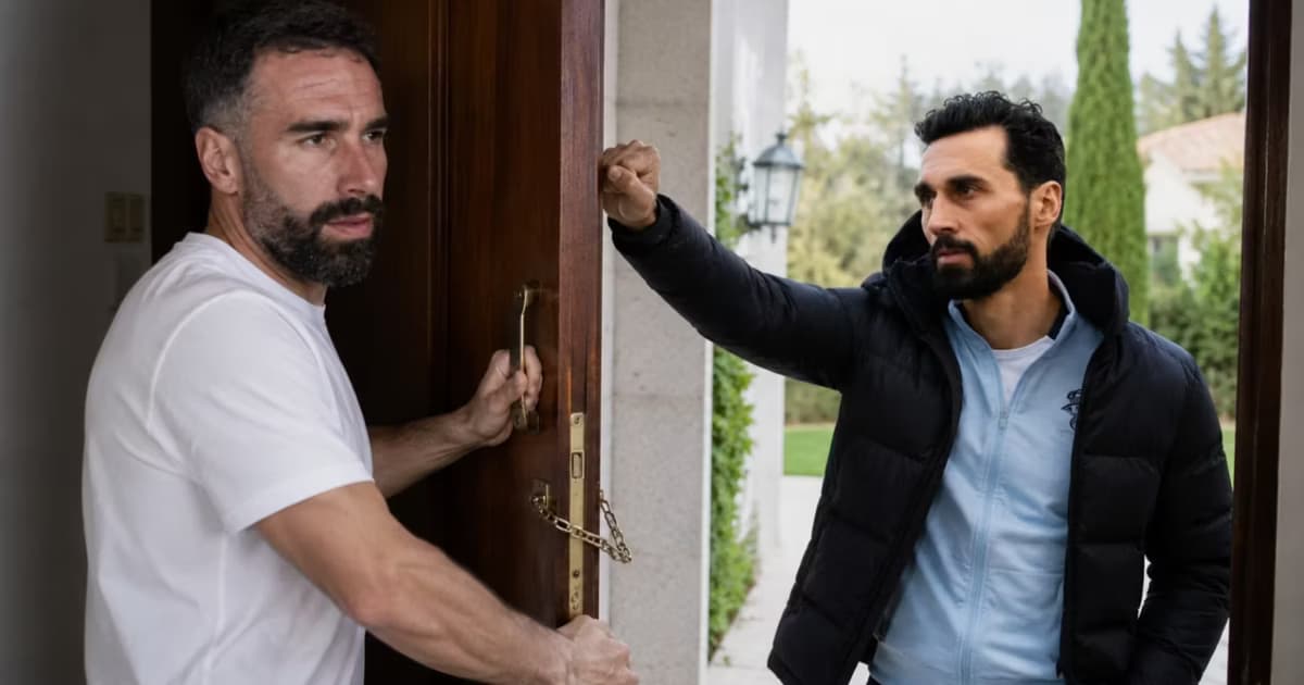 Arbeloa tocando la puerta de Carvajal