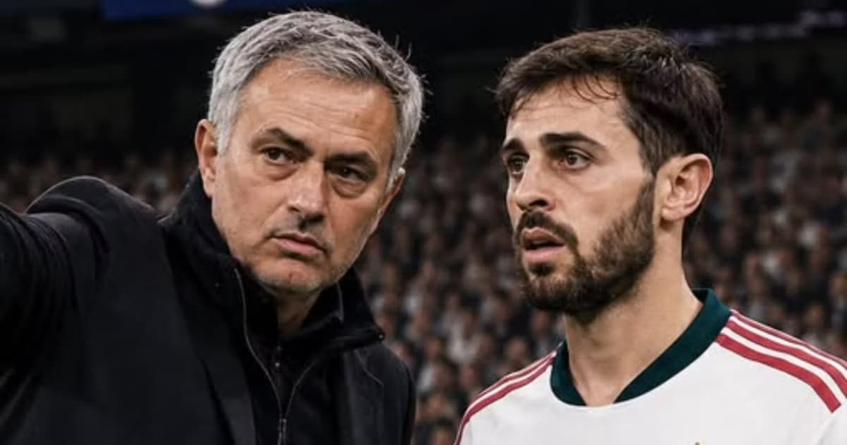 Mourinho y Bernardo Silva
