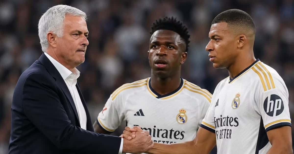 Mourinho, Vinicius y Mbappé en el Madrid