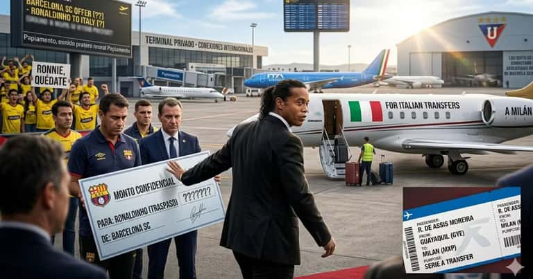 Ronaldinho sale del retiro a los 46 años, pero rechazó a Barcelona SC
