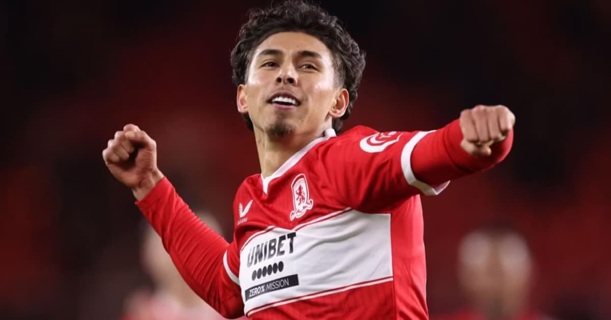 Jeremy Sarmiento jugando para el Middlesbrough