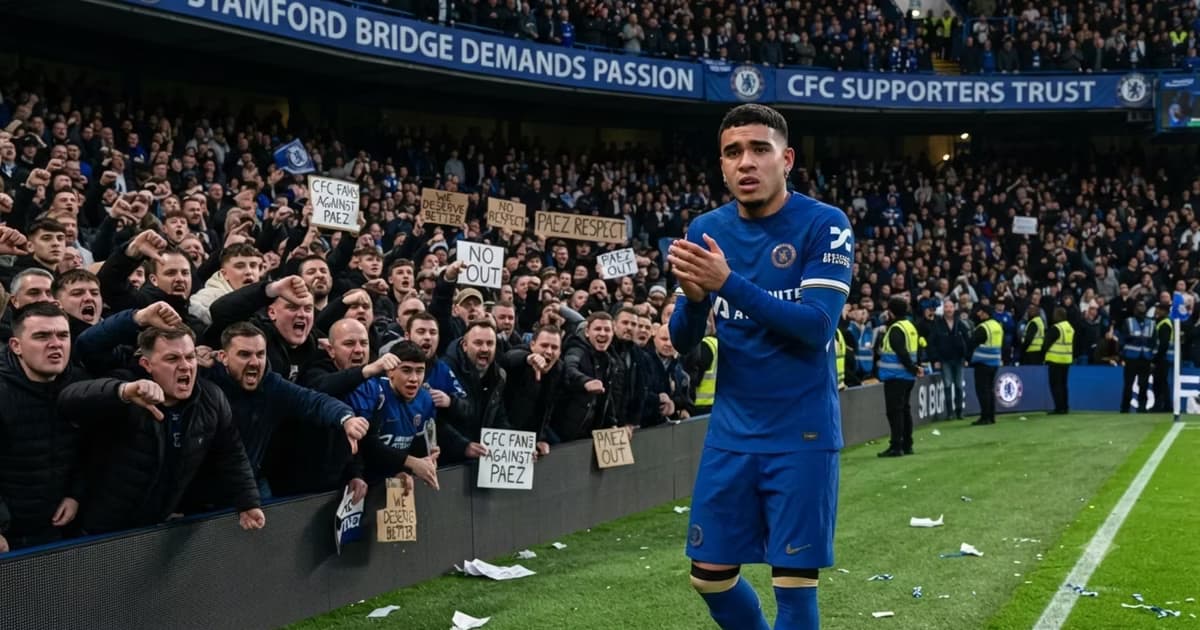 Kendry Páez con la camiseta del Chelsea