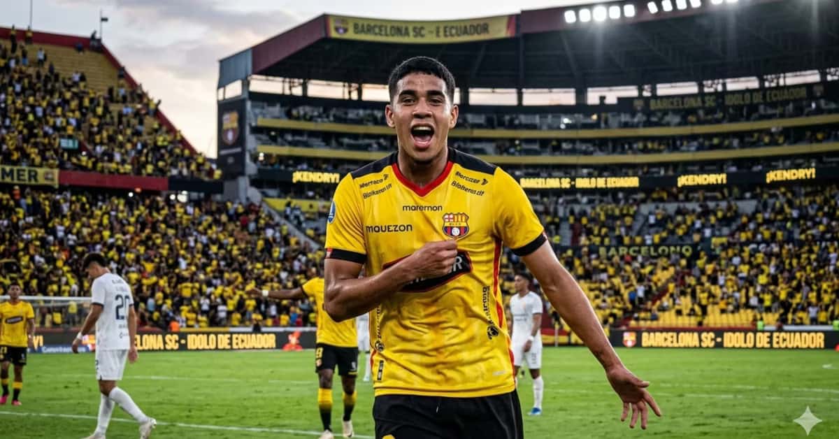 Kendry Páez como jugador de Barcelona SC