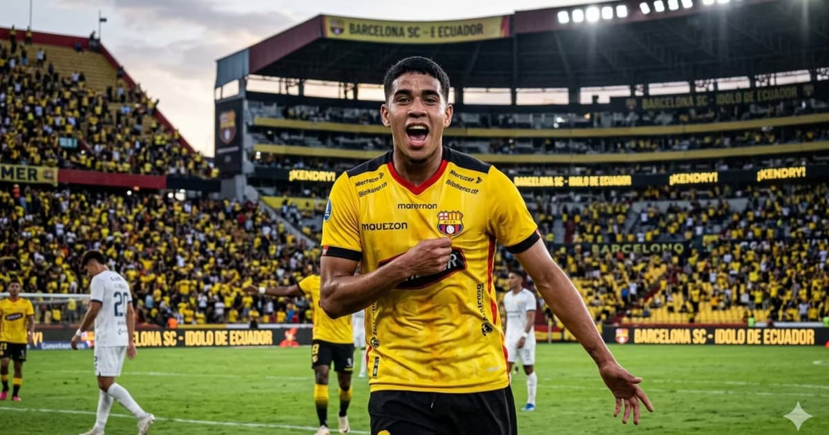 Kendry Páez como jugador de Barcelona SC