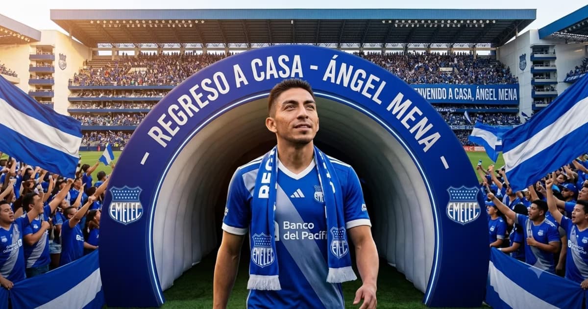 Angel Mena volviendo a Emelec