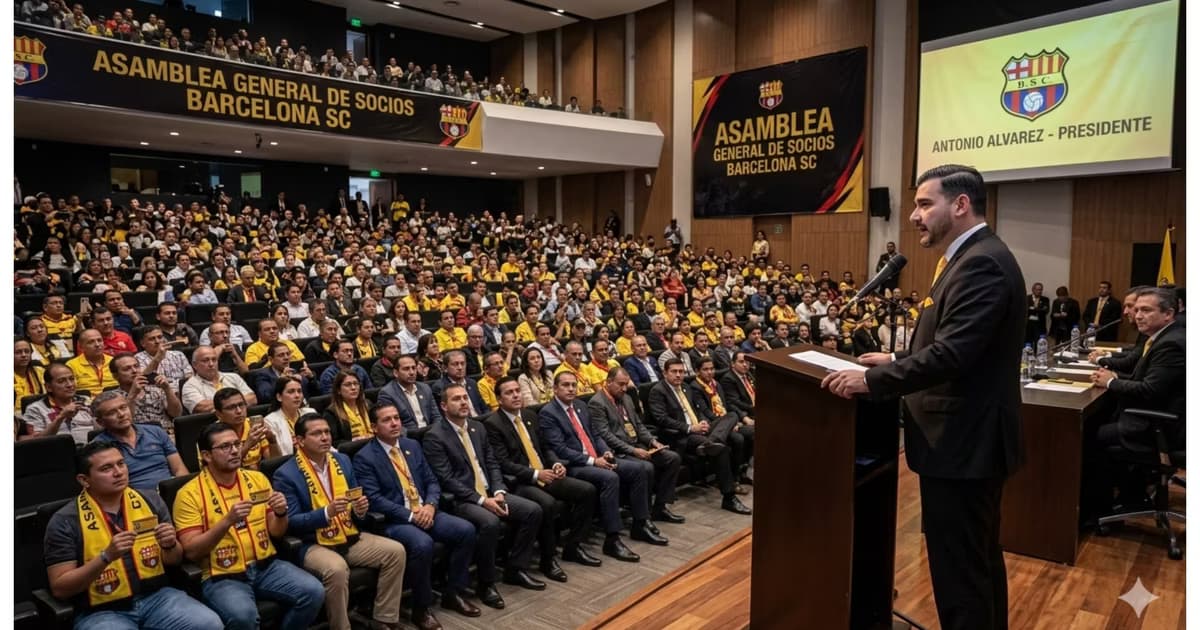 Antonio Alvarez en la asamblea de socios de BSC